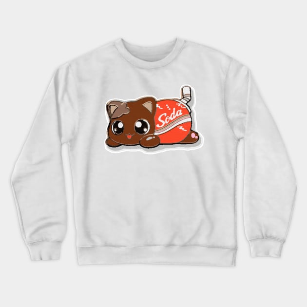 Aphmau Merch Soda Cat Crewneck Sweatshirt by Williamjmahoney